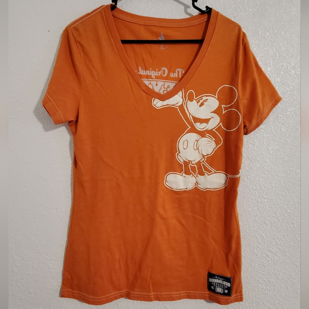 Disneyland Resort 55 Mickey Mouse Orange Top
